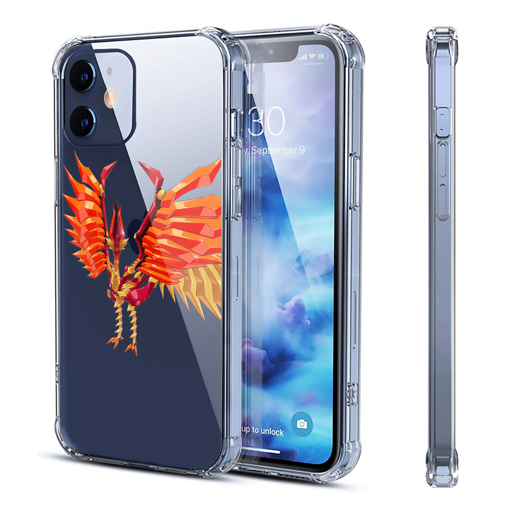 （画像用） 遊☆戯☆王 Yu-Gi-Oh! 【iPhone 12シリーズ対応】透明スマホケース（クリアソフトケース）